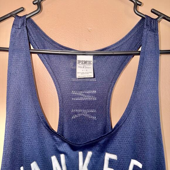 PINK Victoria's Secret Women's Yankees Athletic Tank Top - Size Large - Picture 2 of 7